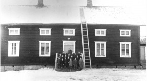 Fotografi som föreställer Vilhelmina arbetsstuga 1924.