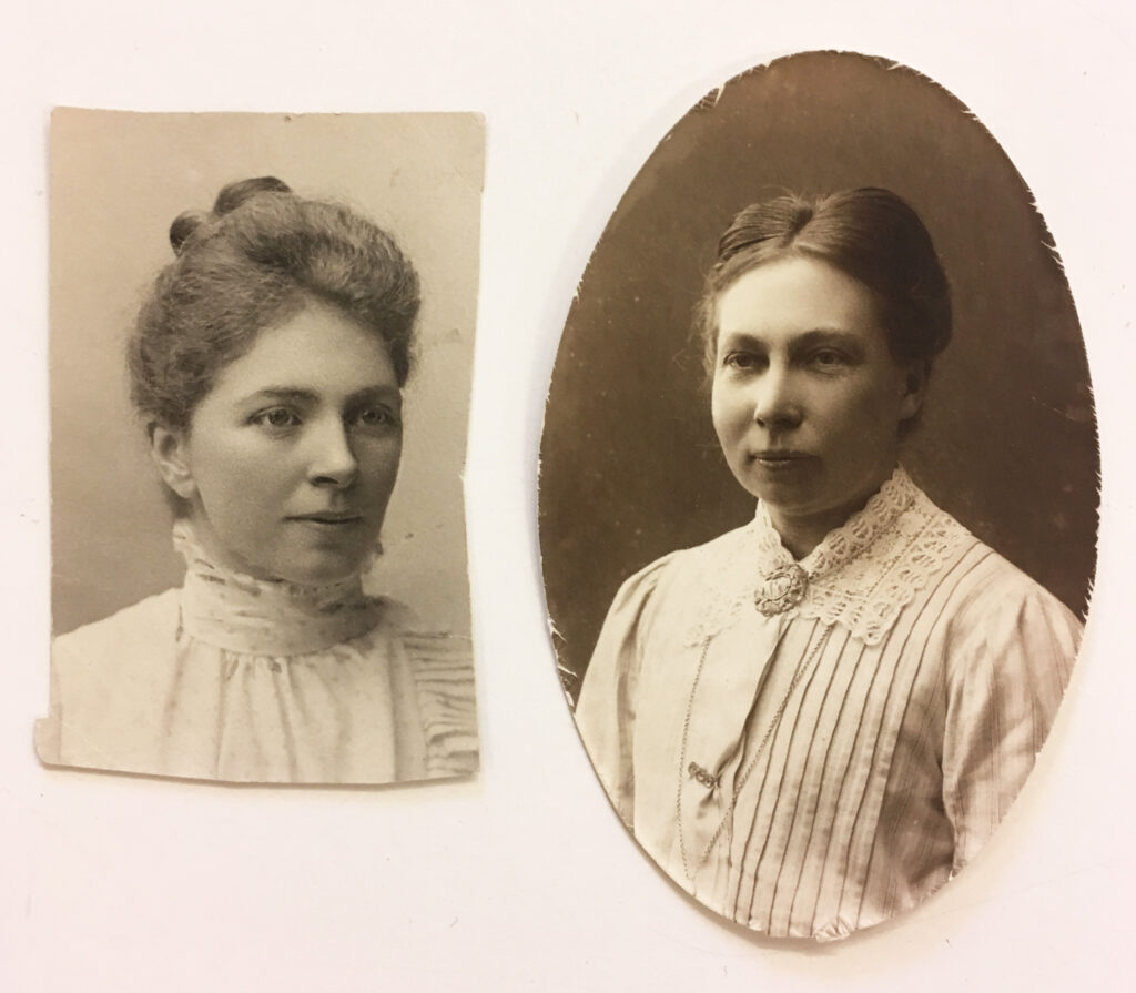 Porträttfotografier av Anna Åfeldt och Maja Beskow. Foto: Västerbottens museum.